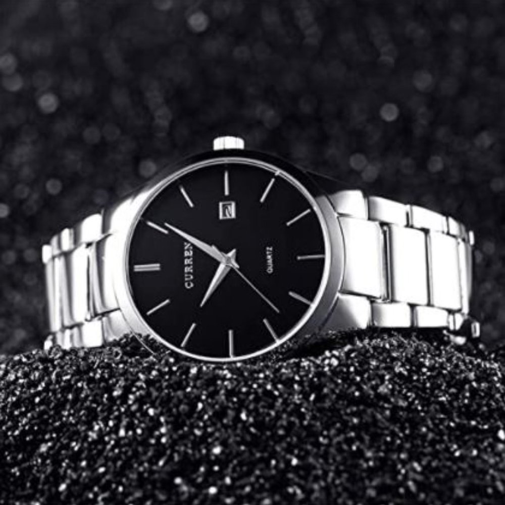 Men's Wrist Watch Classic Steel Band - Picture 3 of 5